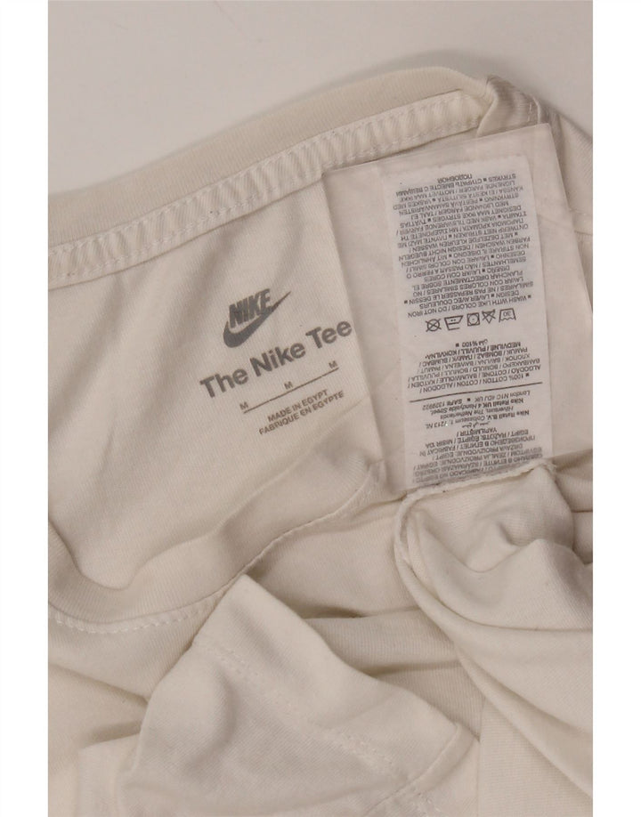 Nike T-shirt top mellem mænd, hvid bomuld