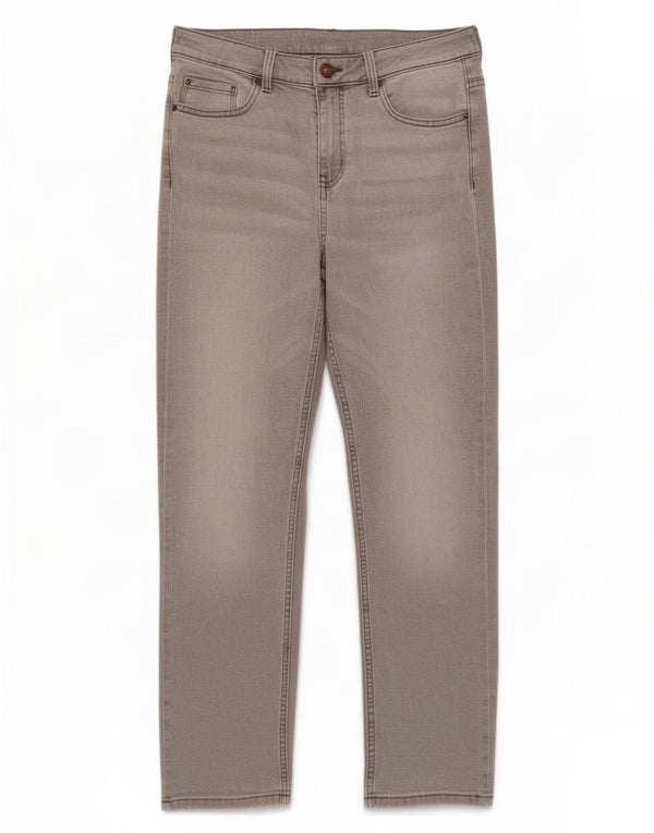 Marks & Spencer Dame The Sienna Straight Jeans UK 12 Medium W30 L27 Grå