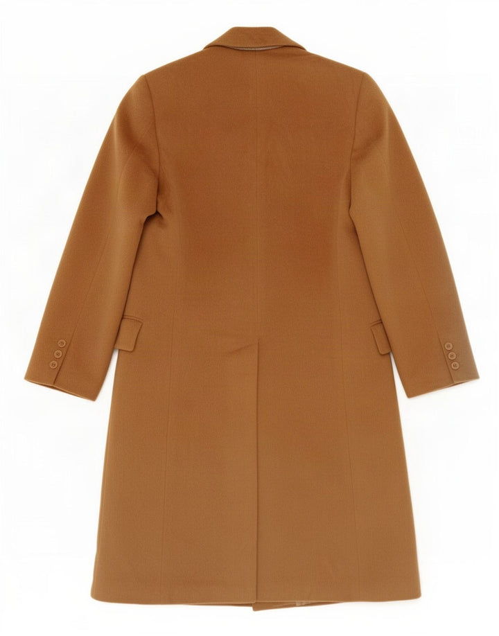 Elle Dame Dobbeltradet Frakke 2XL Brun Uld