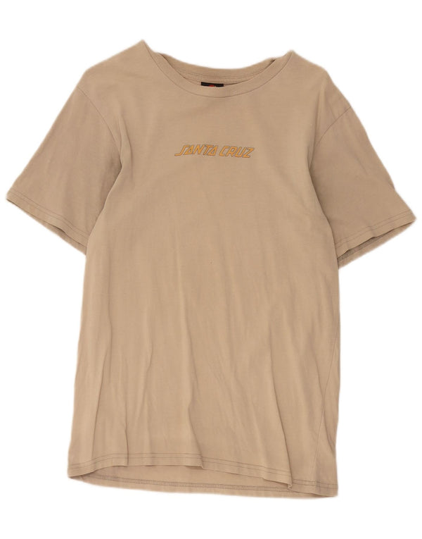 Santa Cruz Boys Grafisk T-Shirt Top 15-16 år Beige Bomuld