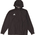 ADIDAS Regnjakke med hætte til mænd UK 38 Medium Sort Polyester