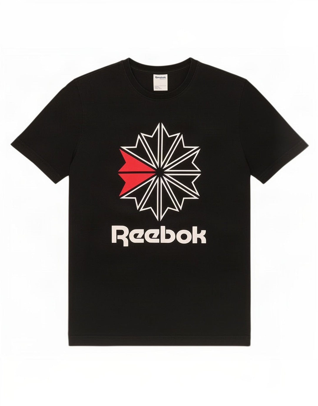 Reebok Herre grafisk T-shirt Top Medium Sort