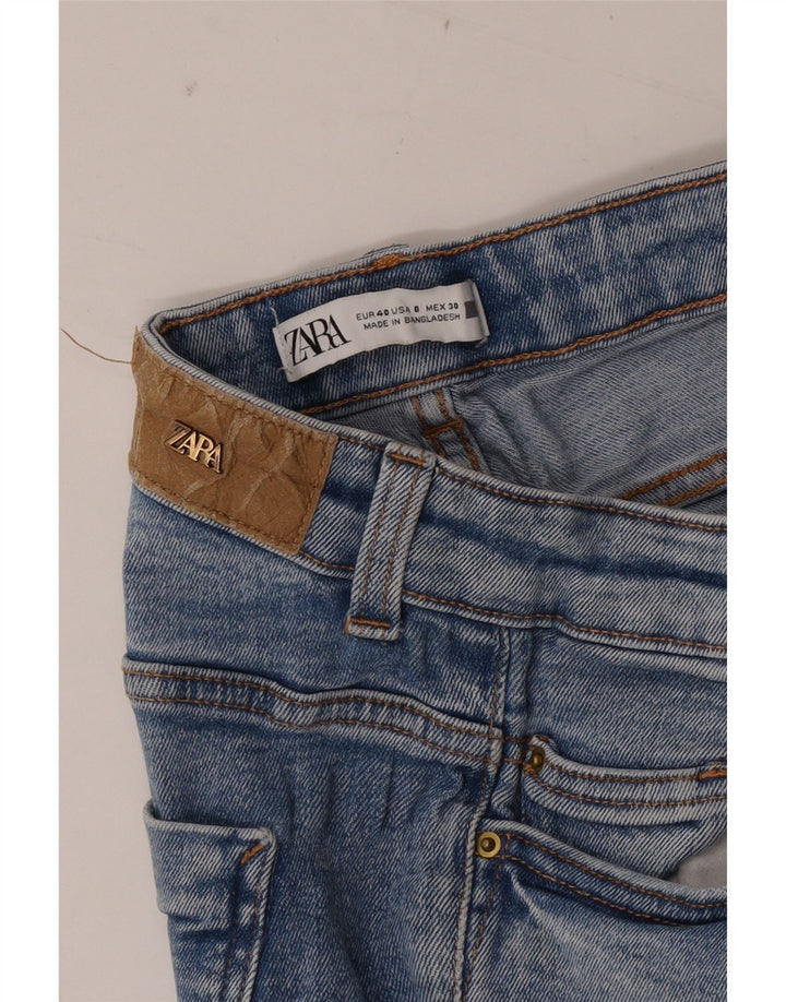 Zara Dame Slim Jeans EU 40 Medium W30 L27 Blå Bomuld