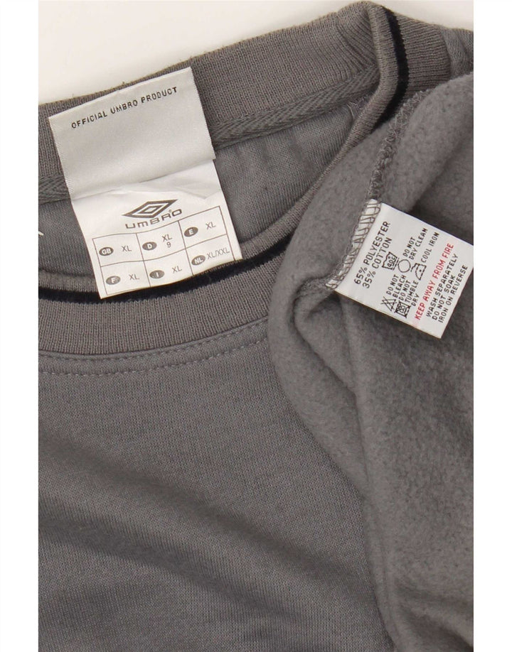Umbro Herre Sweatshirt Jumper XL Grå Polyester