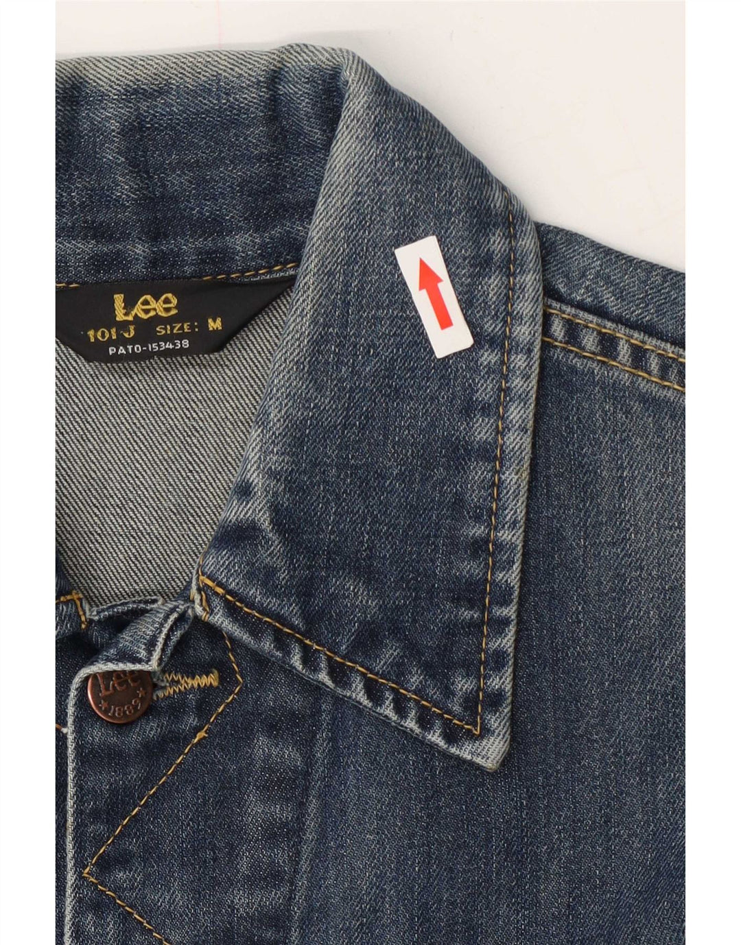 Lee Dame denimjakke UK 14 Medium Blue Cotton