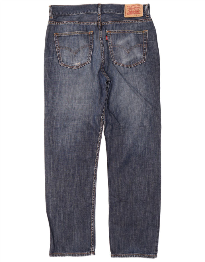 Levi's Herre 504 Regular Straight Jeans W35 L32 Blå Bomuld
