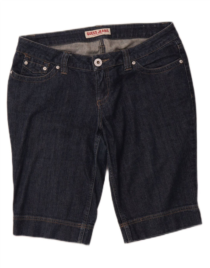 GUESS denimshorts til kvinder W32 Stor blå bomuld