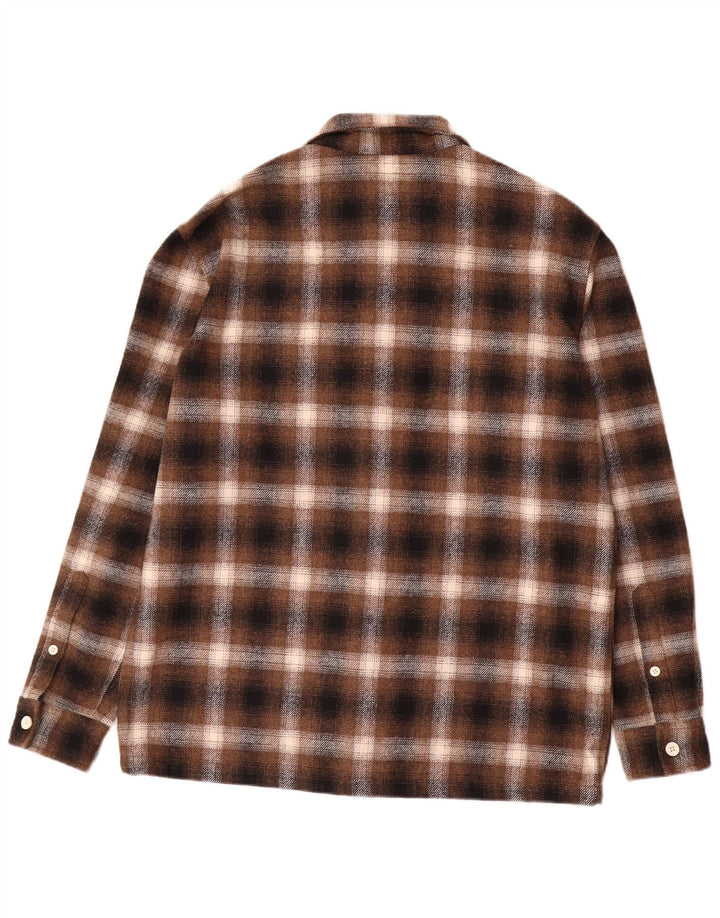 Jack Wills Herre Overshirt Flanellskjorte Medium Brun Ternet