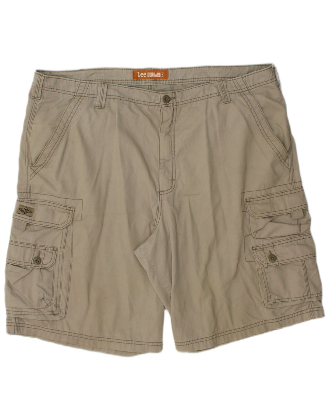 LEE Dungarees til mænd Cargo Shorts W42 2XL Beige Bomuld