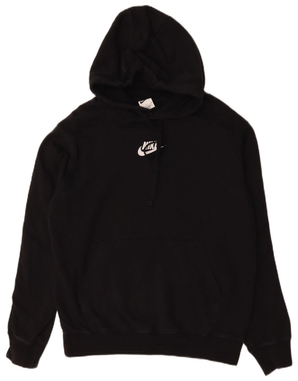 Nike grafisk hættetrøje til mænd, lille sort Colourblock Bomuld