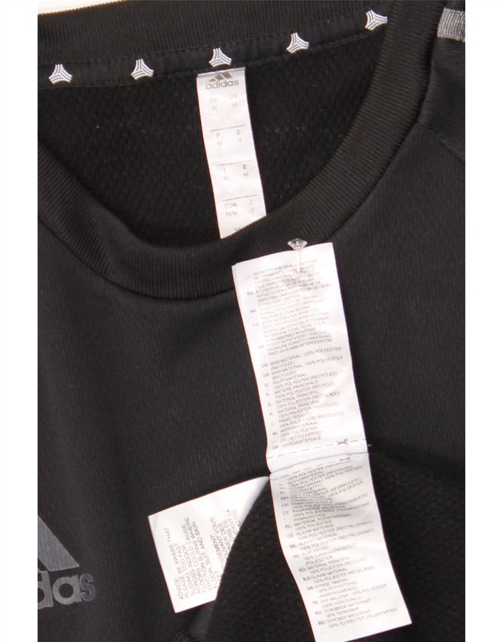 Adidas Grafisk Sweatshirt Jumper Medium Sort Polyester til mænd