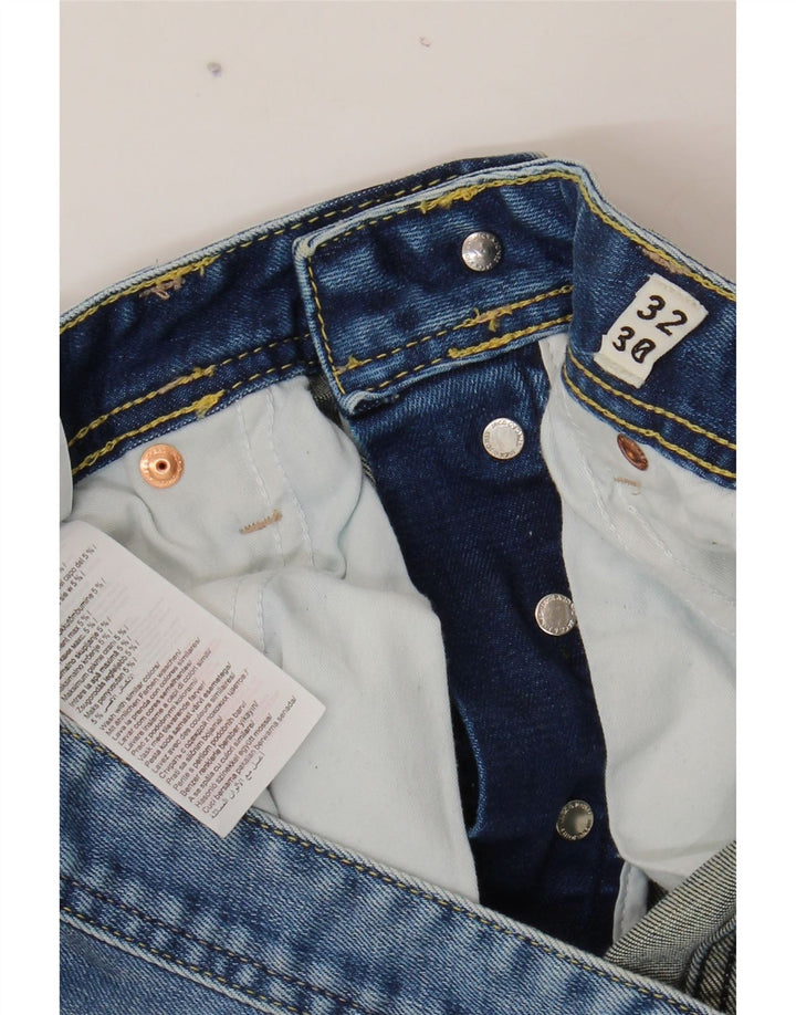 JACK & JONES Mens Tim Slim Jeans W32 L30 Blue Cotton Vintage Jack & Jones and Second-Hand Jack & Jones from Messina Hembry 
