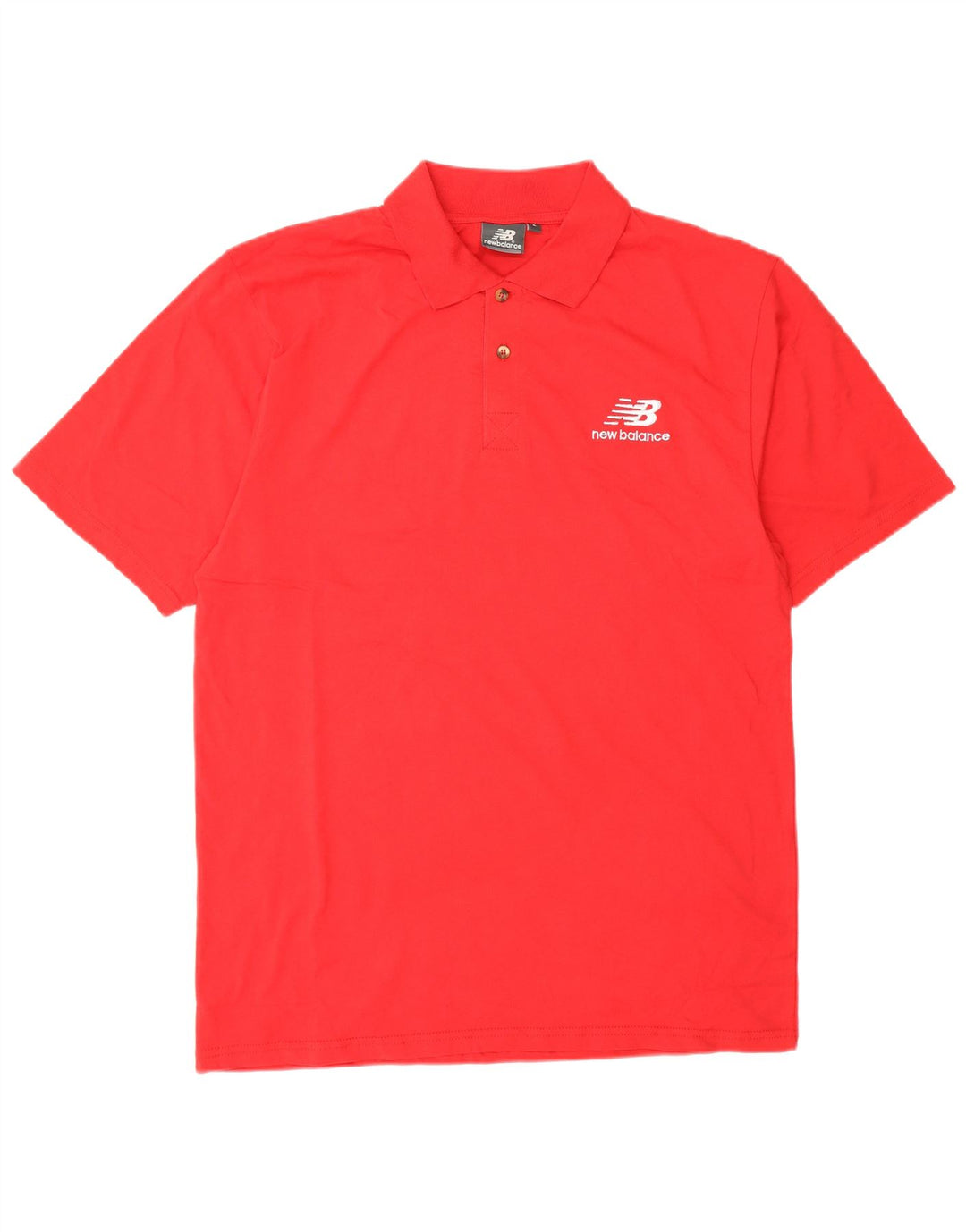 New Balance herre poloshirt stor rød bomuld