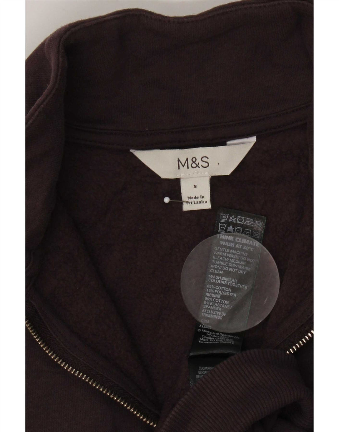 Marks & Spencer Dame Oversized Sweatshirt Jumper UK 10 Lille Lilla