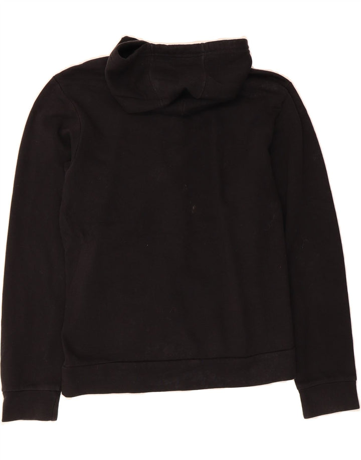 ADIDAS Womens Graphic Zip Hoodie Sweater UK 12 Medium Black Vintage Adidas and Second-Hand Adidas from Messina Hembry 