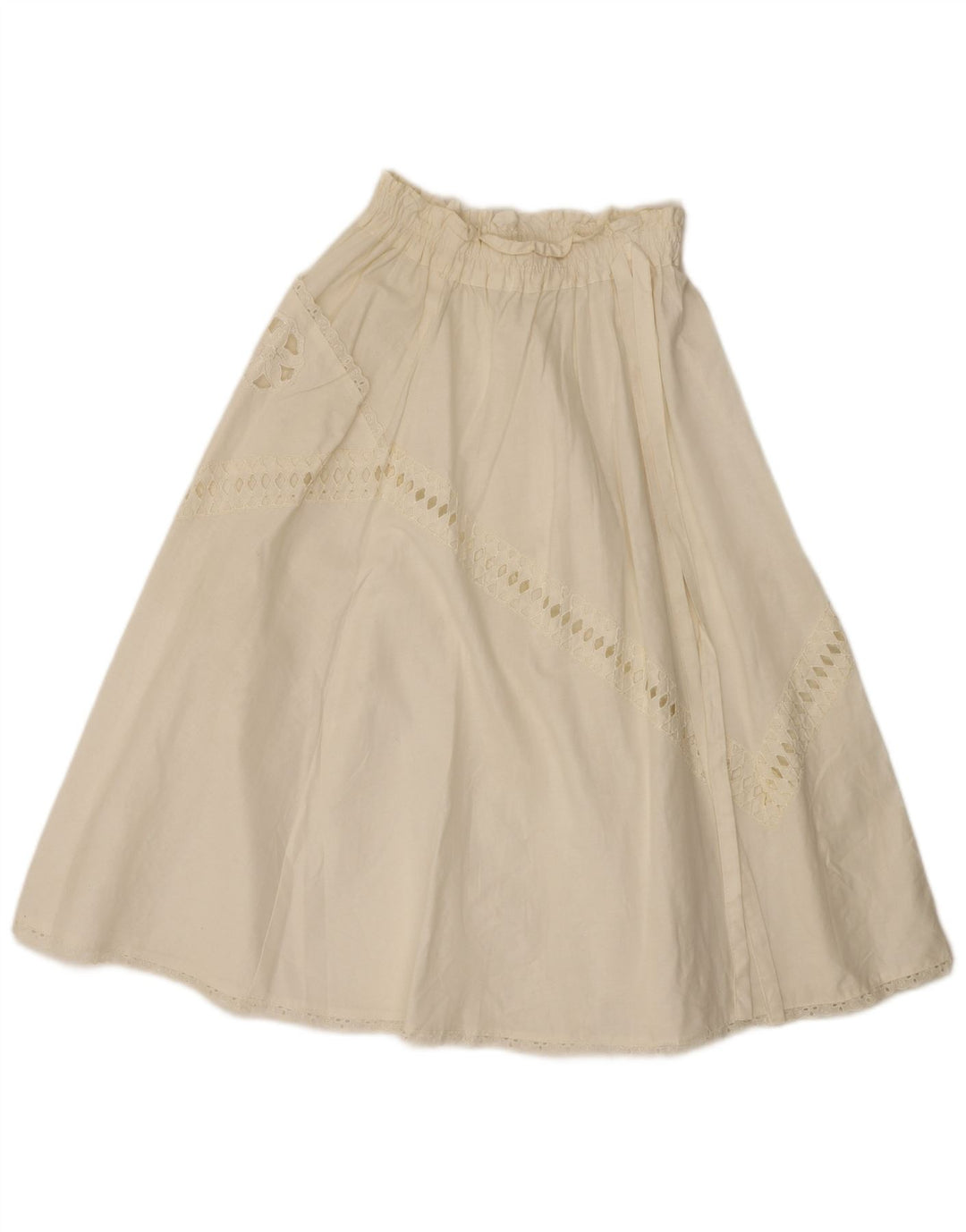 Vintage dame nederdel W26 lille hvid