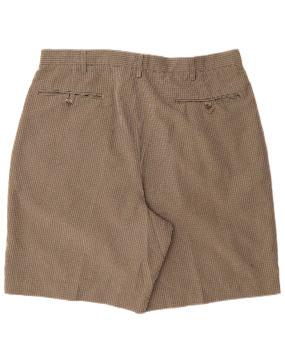Marks & Spencer Chino Shorts til mænd W36 Large grøn ternet polyester