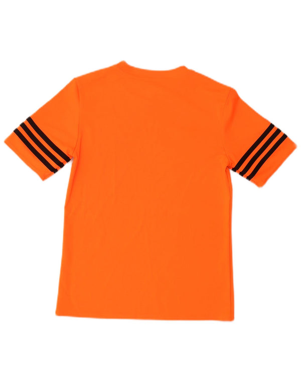 Adidas Drenge Grafisk T-Shirt Top 11-12 År Large Orange Sports