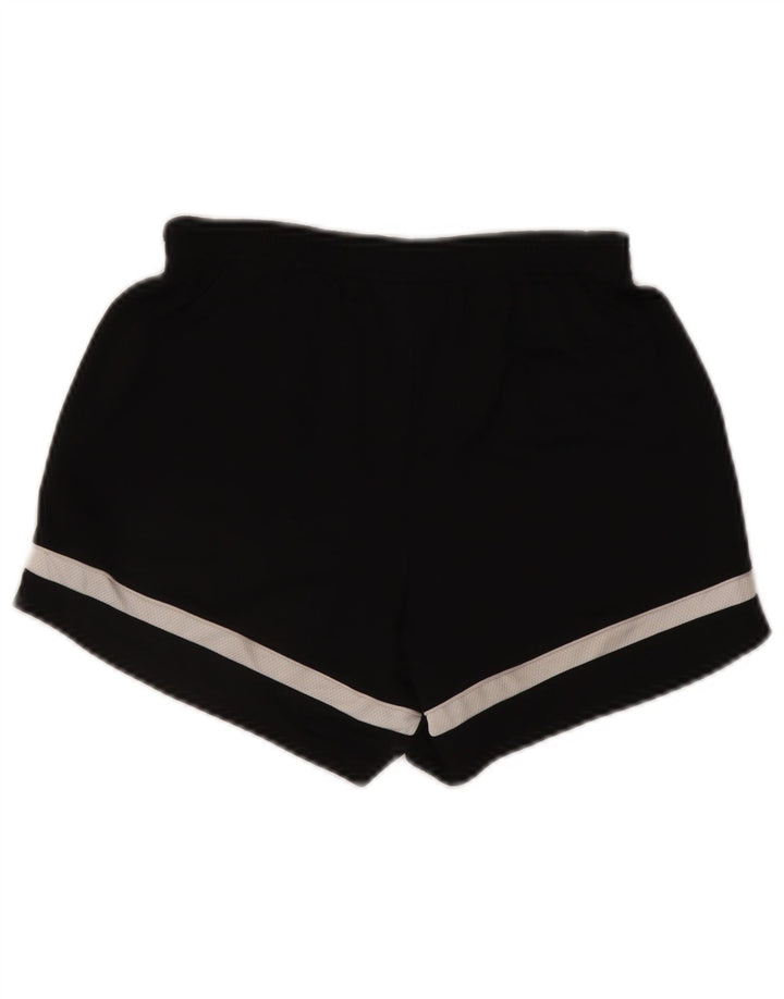 Nike Dame Dri Fit Sports Shorts UK 8 Small Black Colourblock Polyester