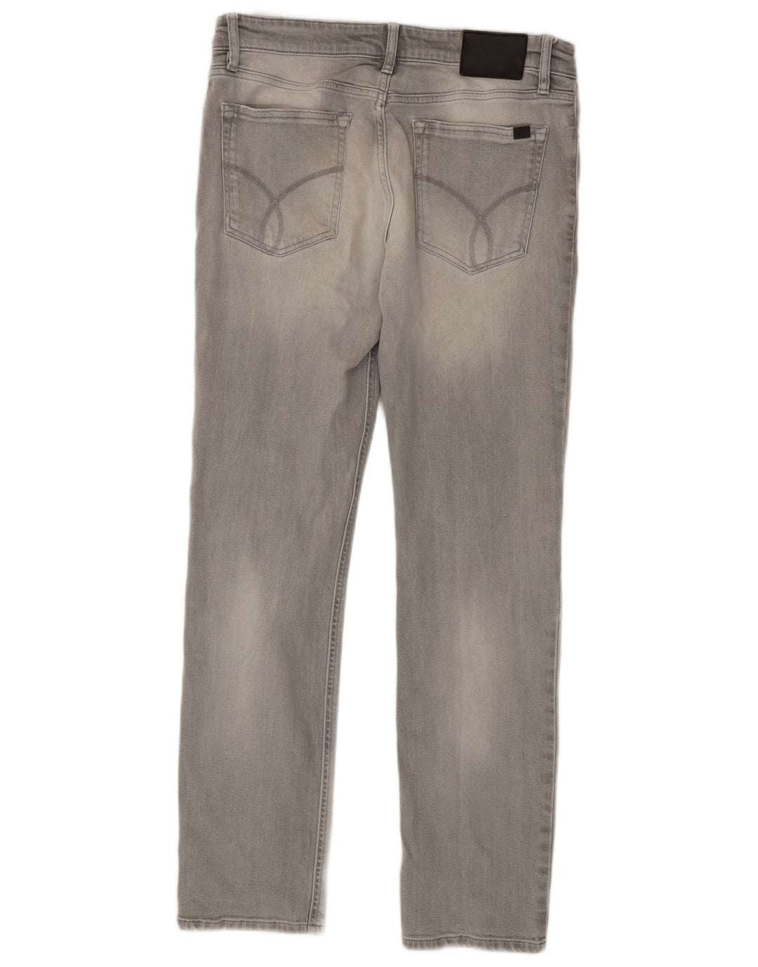 Calvin Klein Herre Slim Jeans W32 L32 Grå Bomuld