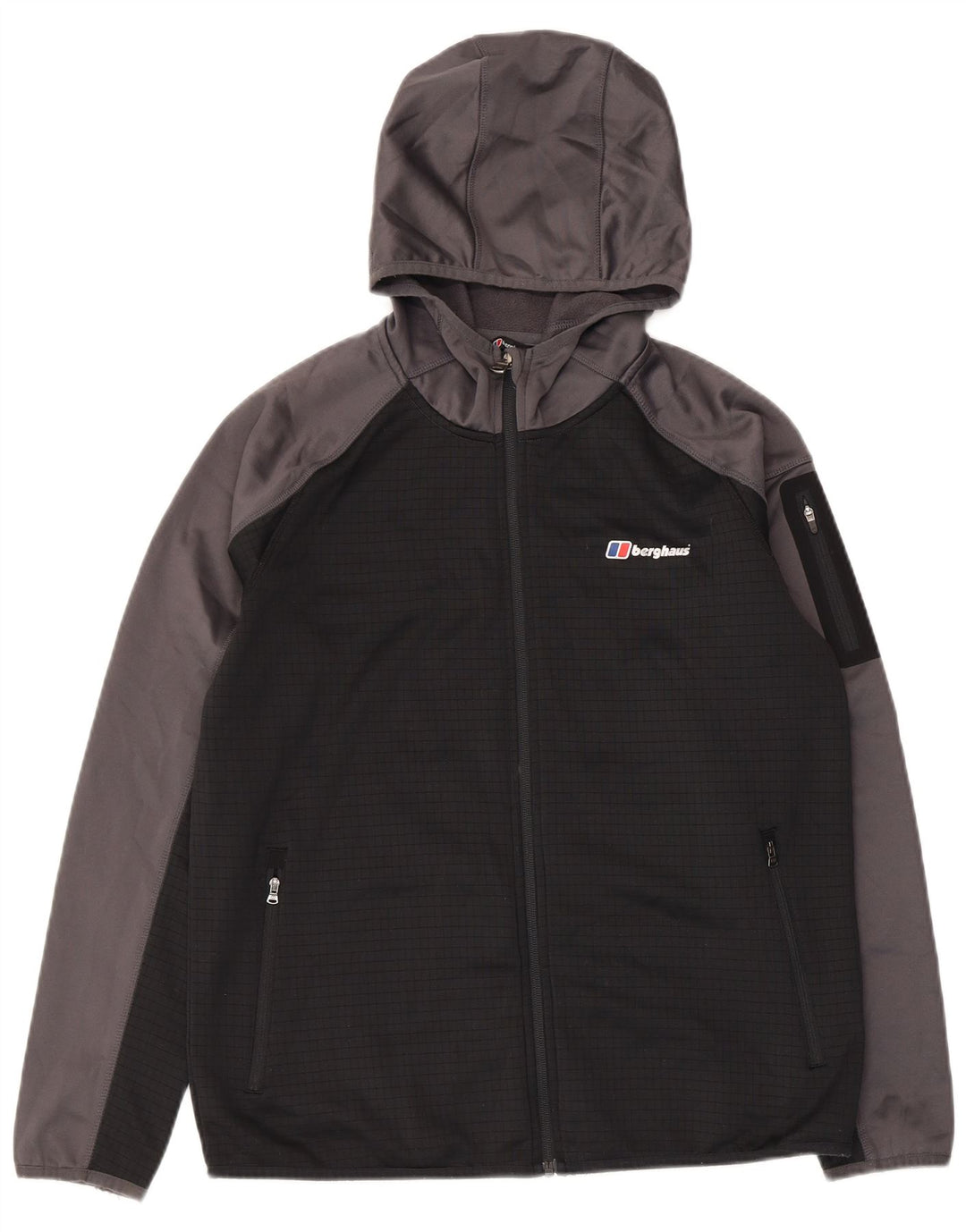 Berghaus hættetrøje med lynlås til drenge 14-15 år Grå Colourblock Polyester