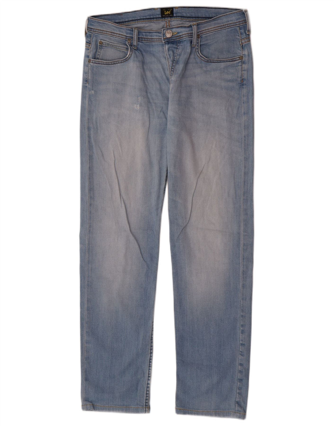Lee Dame Distressed Straight Jeans W30 L30 Blå