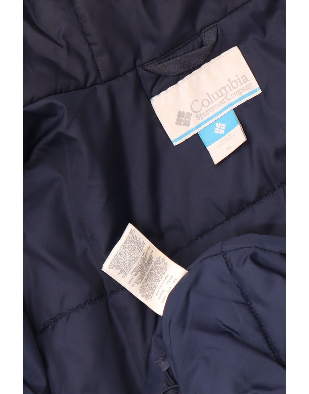 Columbia Windbreaker-jakke med hætte til mænd UK 42 XL Navyblå polyester