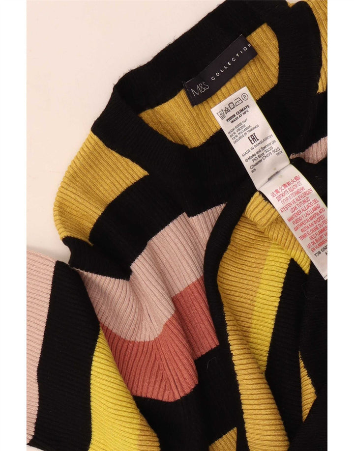 Marks & Spencer Damebluse Top UK 12 Medium Flerfarvet Stribet