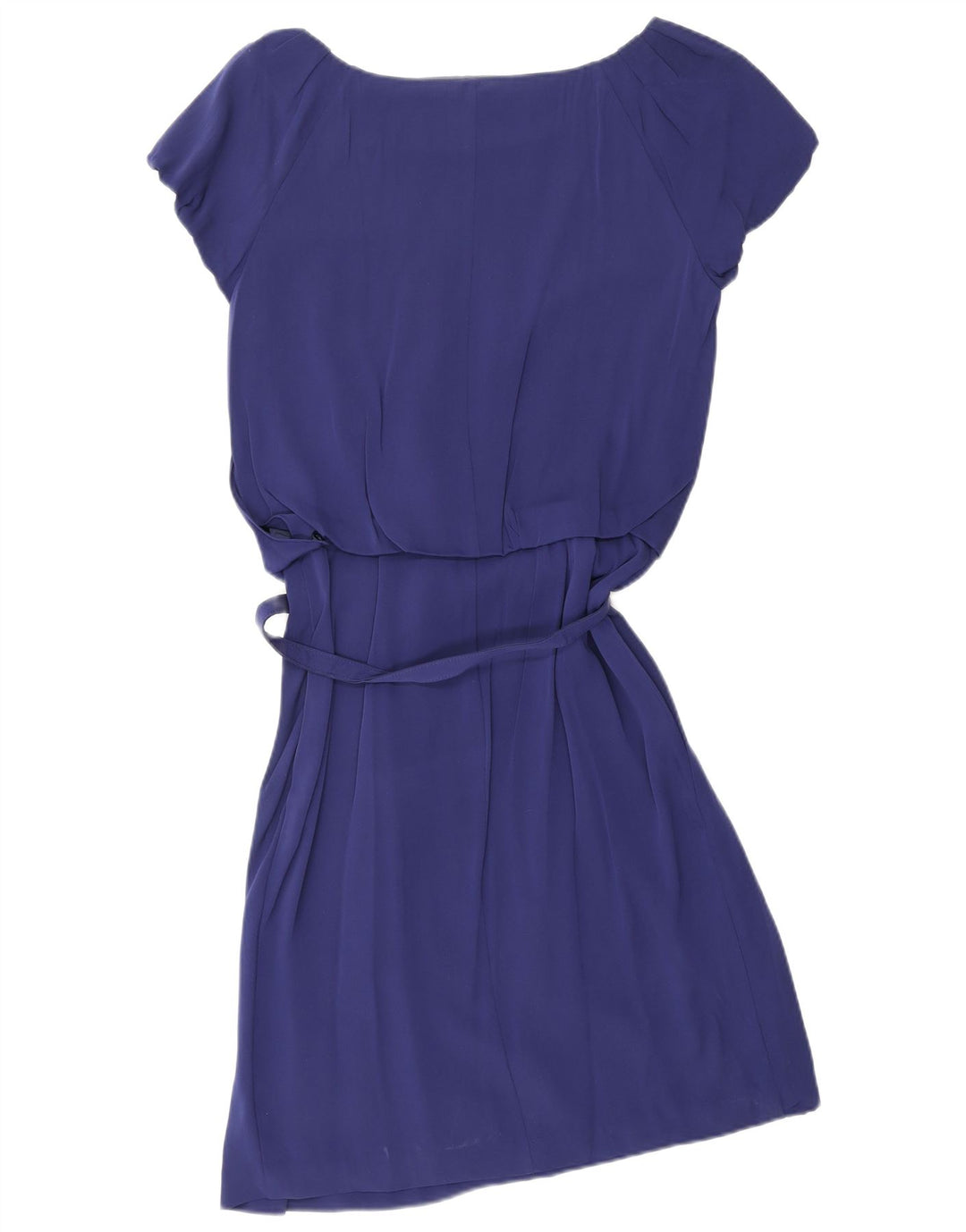 VALENTINO Dame A-Line Kjole IT 42 Medium Marineblå Silke