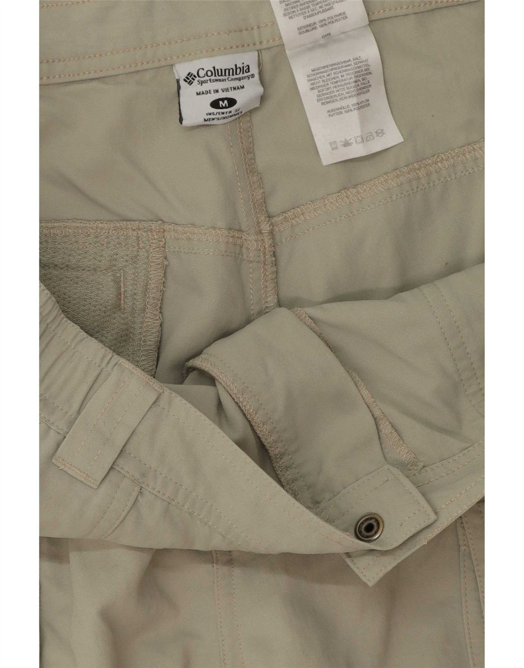 Columbia Herre Hiking Cargo Bukser Medium W32 L32 Khaki Polyester