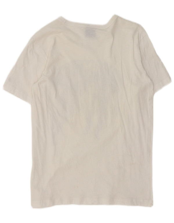 Champion Boys Grafisk T-Shirt Top 13-14 år XL Hvid Bomuld