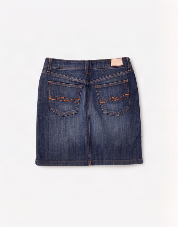 Tommy Hilfiger Dame Denim Nederdel US 4 Small W26 Blue Cotton