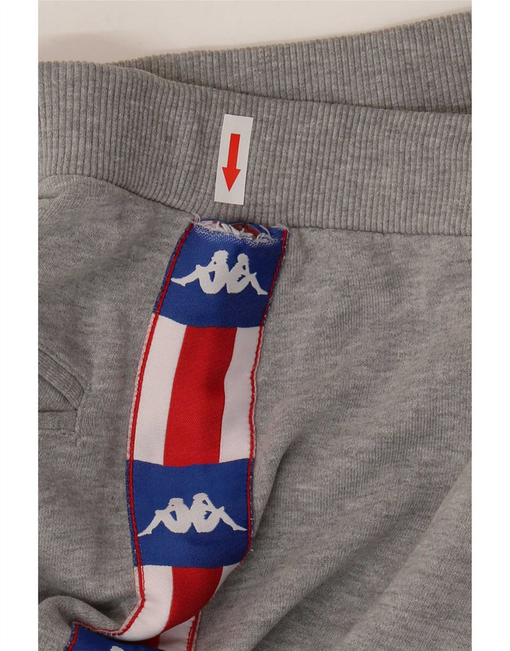Kappa Herre grafiske sportsshorts Mediumgrå Colourblock Bomuld