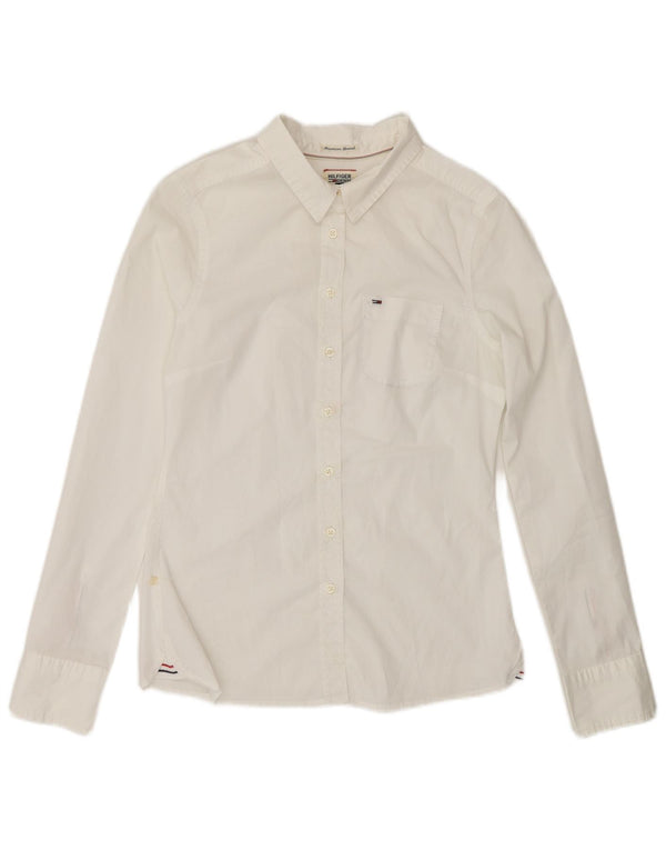 TOMMY HILFIGER Dameskjorte UK 10 Small White