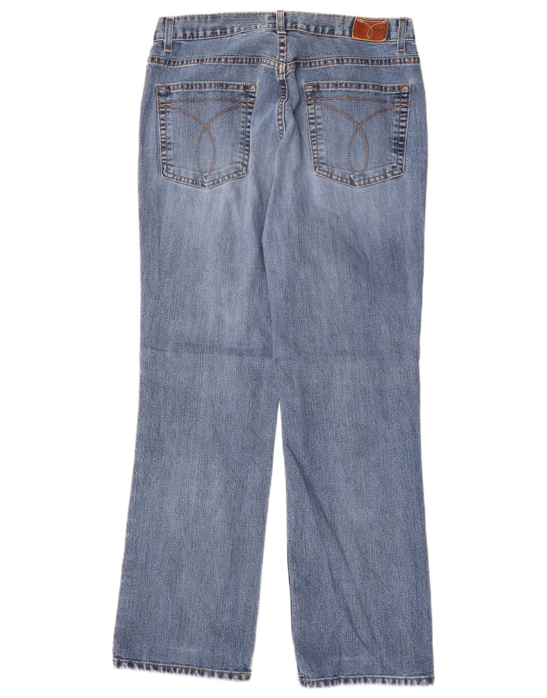 Calvin Klein Dame Straight Jeans W32 L29 Blå Bomuld