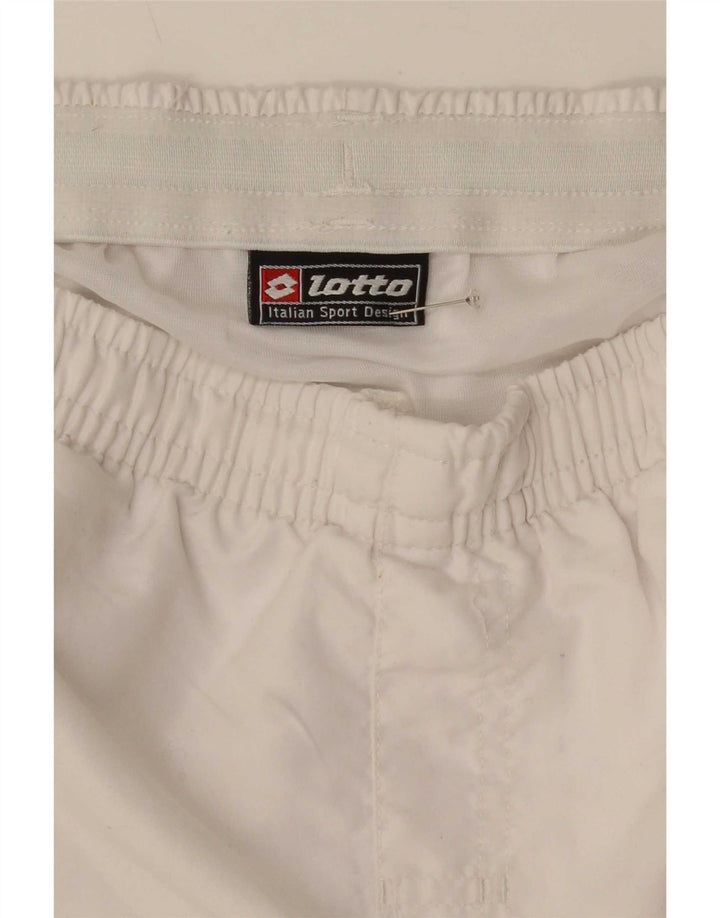 Lotto Herre grafiske sportsshorts Medium White Colourblock