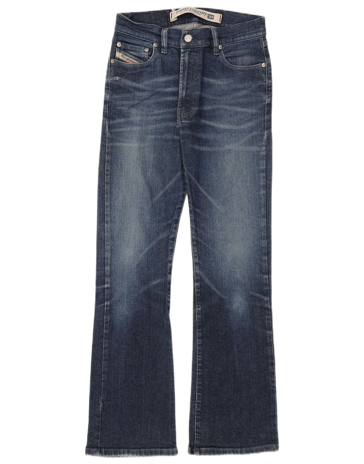 Diesel Dame Bootcut Jeans W27 L29 Blå Bomuld