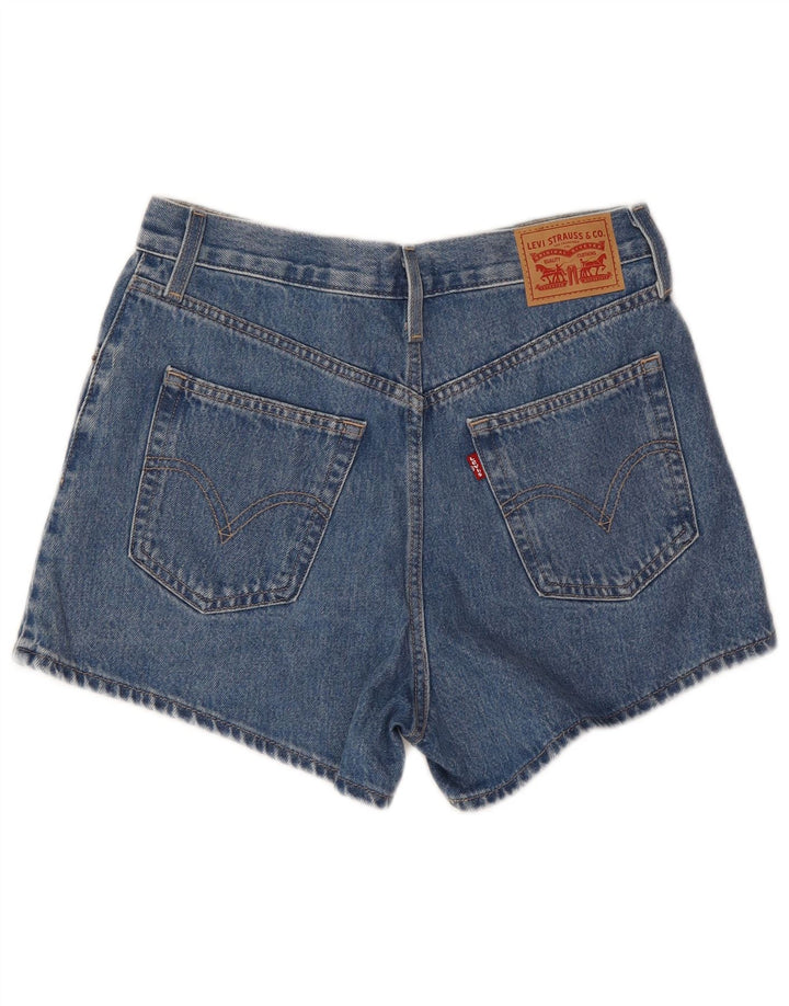 Levi's Dame Mom Højtaljede denimshorts W28 Mellemblå Bomuld