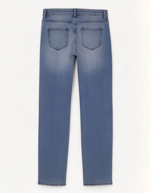 Marks & Spencer Dame Regular Fit Straight Jeans UK 14 Large W30 L30 Blue