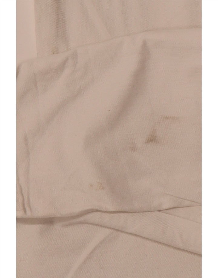 CREW TØJ Dame Slim Casual Bukser UK 12 Medium W30 L29 White