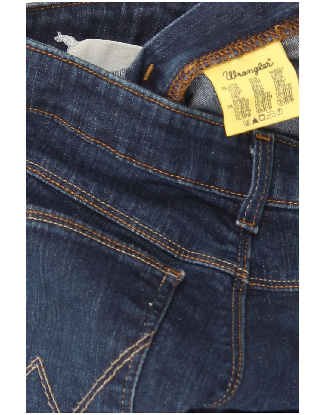 Wrangler Dame Flared Jeans W31 L32 Marineblå Bomuld