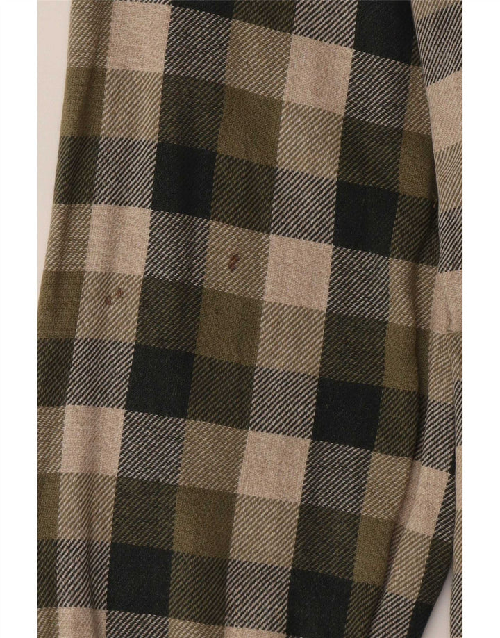 MC Gregor Flannelskjorte til mænd Størrelse 44 XL Grøn Plaid