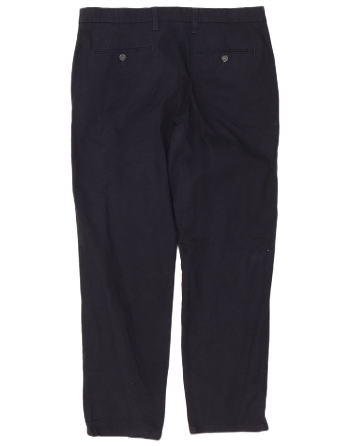 Marks & Spencer Herre Regular Fit Chinobukser W34 L29 Marineblå Bomuld