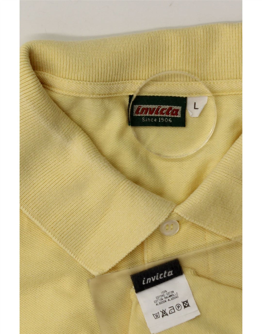 Invicta herre poloshirt stor gul bomuld