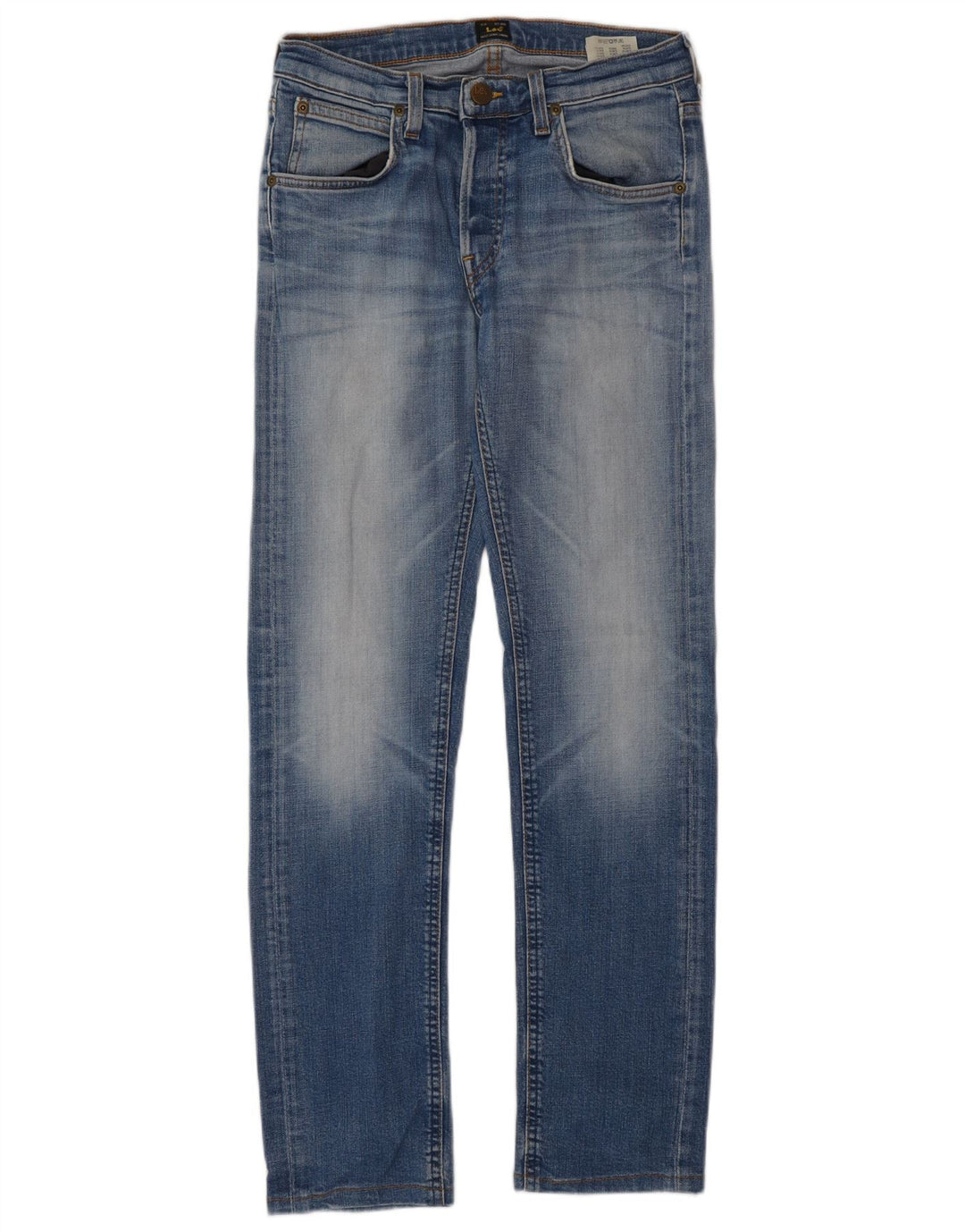 Lee Dame Daren Straight Jeans W28 L32 Blå Bomuld