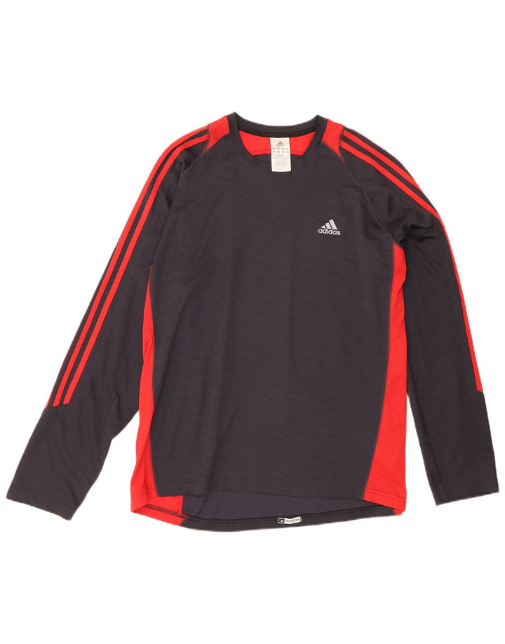 Adidas Herre Top Langærmet XL Grå Colourblock Polyester