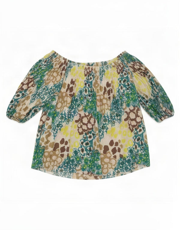 French Connection Dame Top 3/4 ærme UK 12 Medium Multicolored Floral