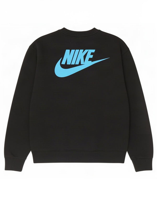 Nike Herre grafisk sweatshirt Jumper Medium Sort Bomuld
