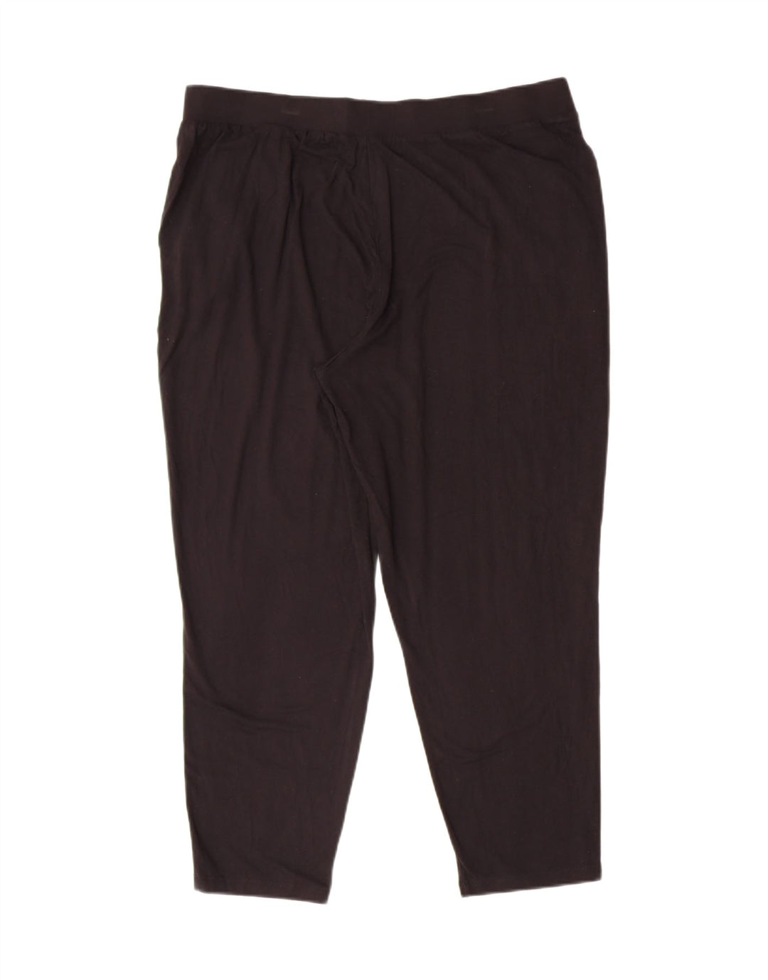 MARKS & SPENCER Womens Crop Tracksuit Trousers UK 16 Large Black Viscose Vintage Marks & Spencer and Second-Hand Marks & Spencer from Messina Hembry 