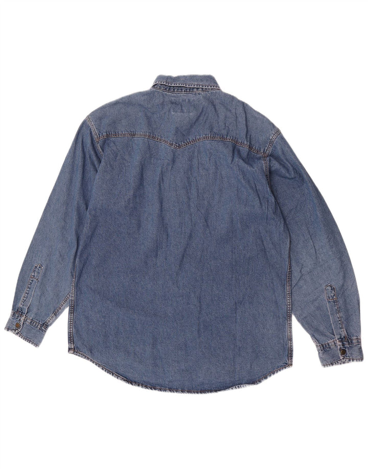 Perry's denimskjorte til mænd, stor blå
